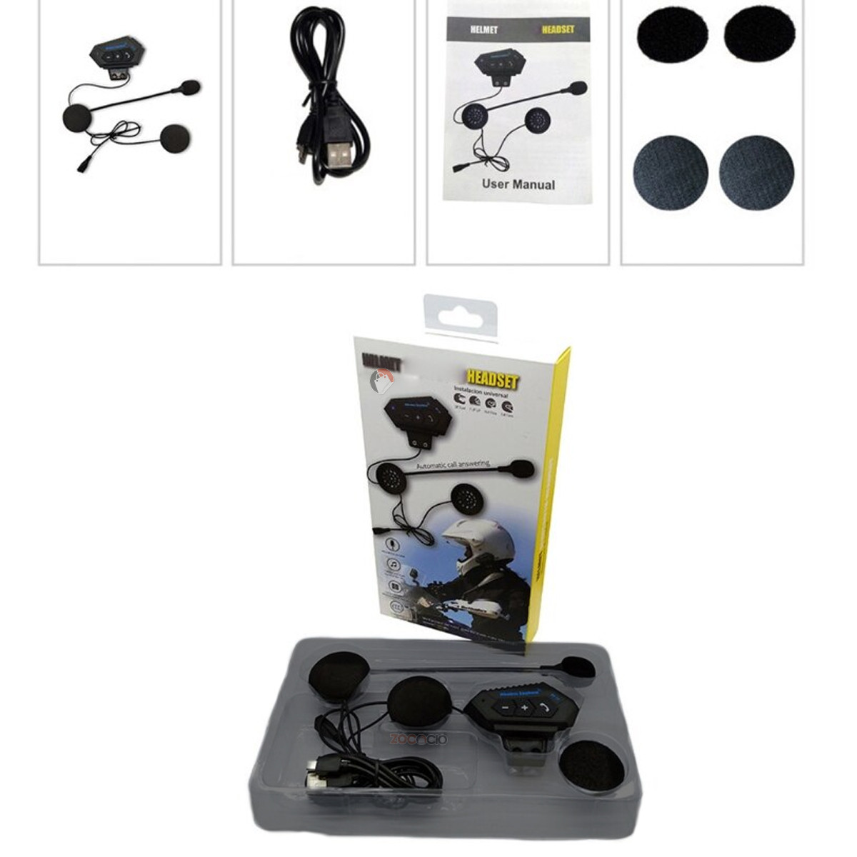 Miniatura 3 de Intercomunicador Auricular Para Casco Ma